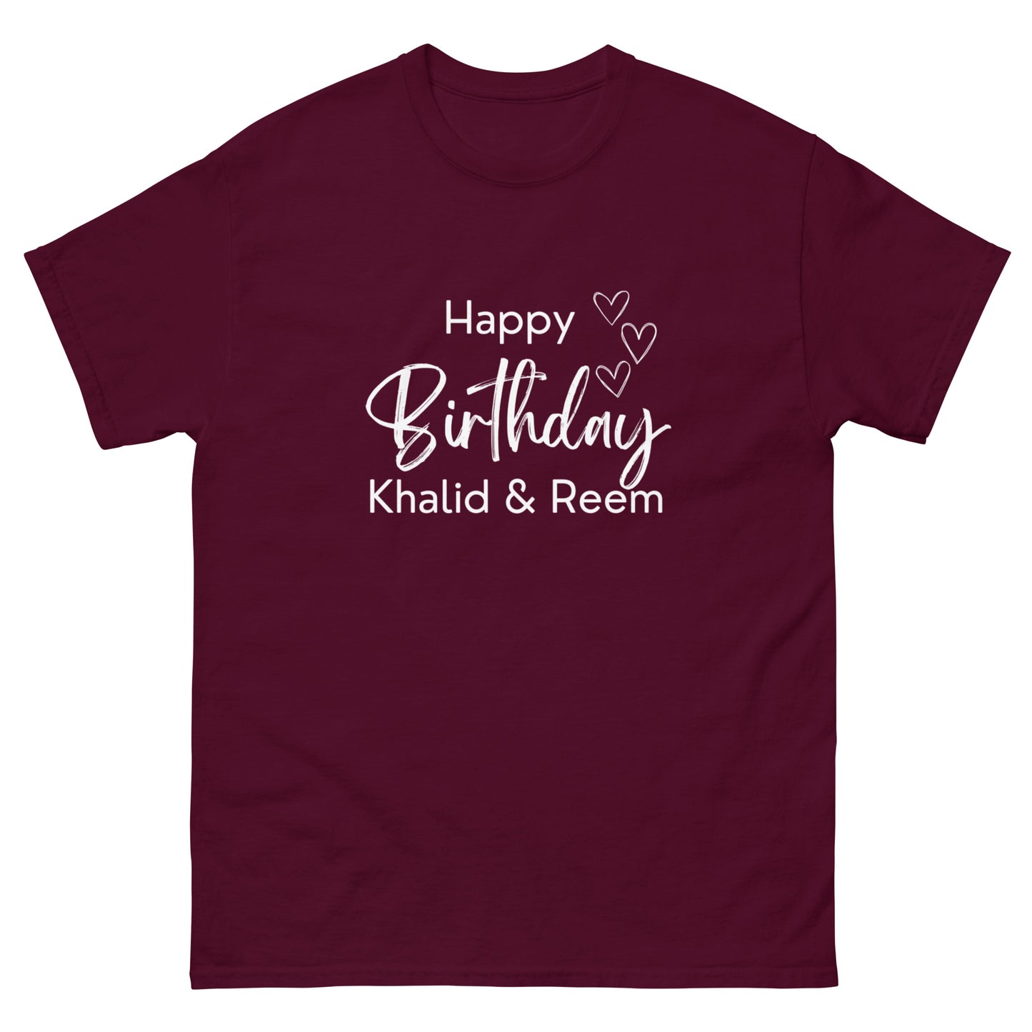 H.B Khalid & Reem Men's classic tee